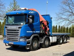 SCANIA G450 8x4 Pritsche mit Kran Palfinger PK76002 EH