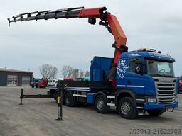 SCANIA G450 8x4 Pritsche mit Kran Palfinger PK76002 EH
