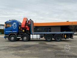 SCANIA G450 8x4 Pritsche mit Kran Palfinger PK76002 EH