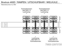 Broshuis 4ASD / RAMPEN / UITSCHUIFBAAR / WIELKUILEN / NIEUW