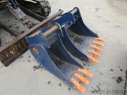 Yanmar SV26 - mechan. Schnellwechsler + 3 Löffel