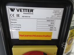 Vetter Kran Drehkran Hallenkran 2000KG M20-5.0 NL 2000Kg 2t L 5m Kettenzug
