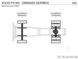 VOLVO FH 400 - DAMAGED GEARBOX