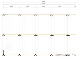 10x20m Lagerbühne , Belastung : 500kg/qm Unterkante: 3m ,ca. 200qm , Systembühne