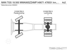 MAN TGS 18.500 WMA06SZZ4MP149071  476531 km, 19t,  ...