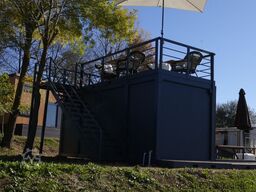 Wolf Tiny Cafe Haus mit Veranda Bürocontainer