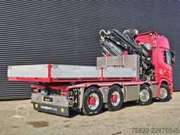 Scania R650 V8 8x4 / HMF 9520 + JIB + WINCH / 140.000 ...