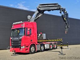 Scania R650 V8 8x4 / HMF 9520 + JIB + WINCH / 140.000 ...