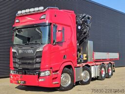 Scania R650 V8 8x4 / HMF 9520 + JIB + WINCH / 140.000 ...