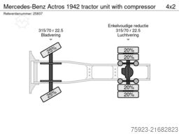 Mercedes-Benz Actros 1942 tractor unit with compressor