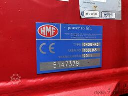 DAF CF 85 360 Euro 5 / HMF 2420 K3 Crane - Remote C...