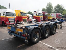Pacton 3 axle container chassis extendable trailer