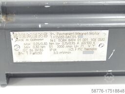 Siemens 1FT5032-0AC01-1 Permanent Magnet Motor SN:E0Q84849401001 ohne Drehgeber