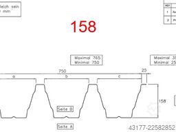 Profilierkassetten Rollformanlage Für TRAPEZBLECH