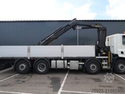 DAF CF 400 open box with Palfinger PK 17502 crane