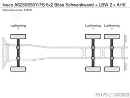 Iveco AS260S50Y/FS 6x2 Böse Schwenkwand + LBW 2 x AHK