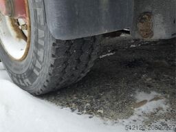 Krukenmeier single-axle flatbed trailer with side