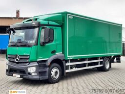 MERCEDES-BENZ 1824 L ACTROS Koffer 7,35 m mit Tür + LBW 2t