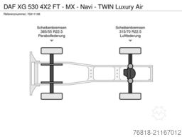 DAF XG 530 4X2 FT - MX - Navi - TWIN Luxury Air