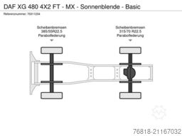 DAF XG 480 4X2 FT - MX - Sonnenblende - Basic