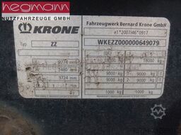 KRONE ZZ, Zentralachsanhänger, Fahrhöhe 1.050