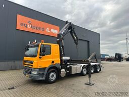 DAF CF 85.410 8x2 / HMF 3000 K6 crane (30T/m 6x ext...