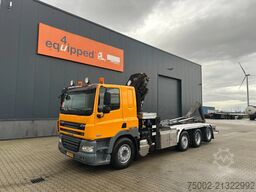 DAF CF 85.410 8x2 / HMF 3000 K6 crane (30T/m 6x ext...