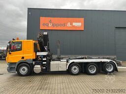 DAF CF 85.410 8x2 / HMF 3000 K6 crane (30T/m 6x ext...