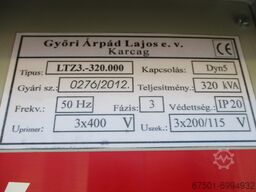 Trockentransformator 320 KVa 400V / 115 V (1562)