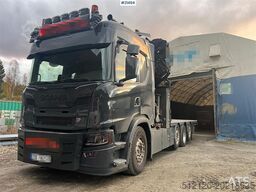 Scania G560 8x2 pusher crane truck w/ onspot, 2023 50t/m