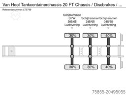 Van Hool Tankcontainerchassis 20 FT Chassis / Discbrakes...
