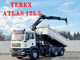 MAN TGA 26.350 * KIPPER 4,90m + TEREX ATLAS * 6x4 *