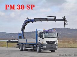 MAN TGS 26.360*PRITSCHE 6,60m * PM 30 SP / FUNK *6x4