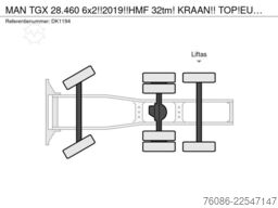 MAN TGX 28.460 6x2!!2019!!HMF 32tm! KRAAN!! TOP!EUR...