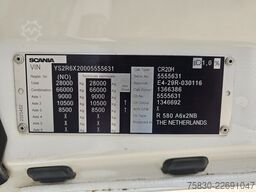Scania R580 / V8 / FULL AIR / 6X2 / RETARDER / BOOGIE