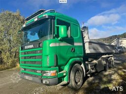 Scania 124G 6x2 Hook truck.