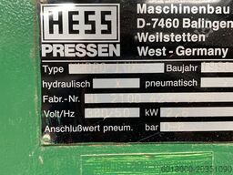 Hess Hydro Lux Elektrohydraulische Rahmenpres