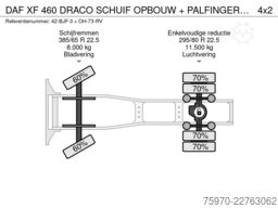 DAF XF 460 DRACO SCHUIF OPBOUW + PALFINGER PK 29002...