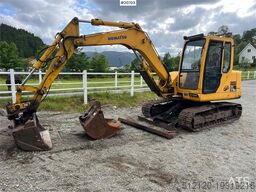 Komatsu pc75 excavator w/ Hydraulic sanding bucket, cleani