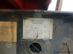 KRONE ZZ/DC07 TANDEM-LAFETTE, STANDARD, BPW-ACHSEN, HECKABSTüTZUNG OHNE CONTAINER