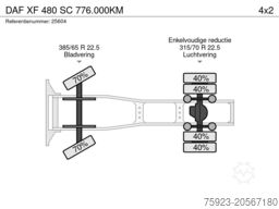 DAF XF 480 SC 776.000KM