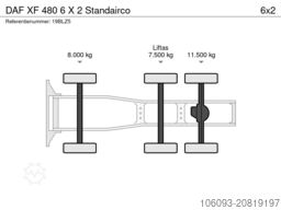 DAF XF 480 6 X 2  Standairco