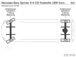 Mercedes-Benz Sprinter 314 CDI Koelkoffer LBW Xarios 350 ST23...