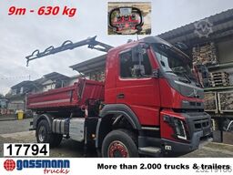 Damperli kamyon Volvo FMX 420 4x4 Palfinger Kran PK 7001 EH B, Funk