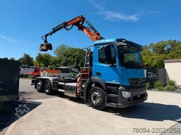 MERCEDES-BENZ Antos 2533 Abrollkipper KRAN FUNK lift/lenk