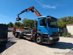 MERCEDES-BENZ Antos 2533 Abrollkipper KRAN FUNK lift/lenk
