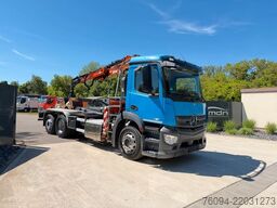 MERCEDES-BENZ Antos 2533 Abrollkipper KRAN FUNK lift/lenk