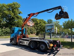 MERCEDES-BENZ Antos 2533 Abrollkipper KRAN FUNK lift/lenk