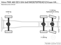 Volvo FMX 460 EEV 6X4 6x6!!WIDEPSPREAD!!Z-Kraan-HAAK!...