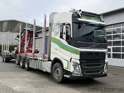 VOLVO FH 510 8x4 Holztransporter Kran PENZ + Anhänger